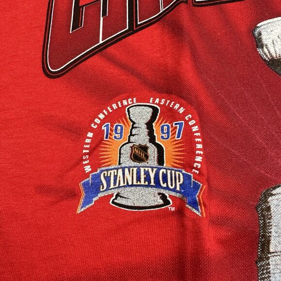 Vintage Detroit Red Wings Stanley Cup Champions 1997 NHL T Shirt Size L Large - Picture 4 of 8